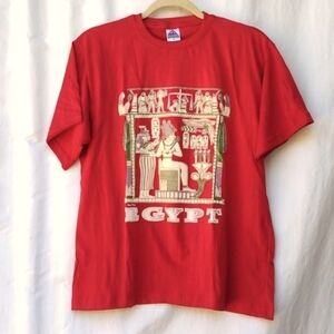 Delta Cotton Red Egyptian Souvenir T-shirt M
